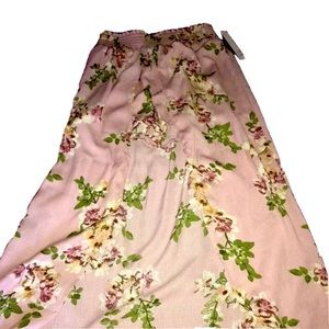 Pink Floral Maxi Skort